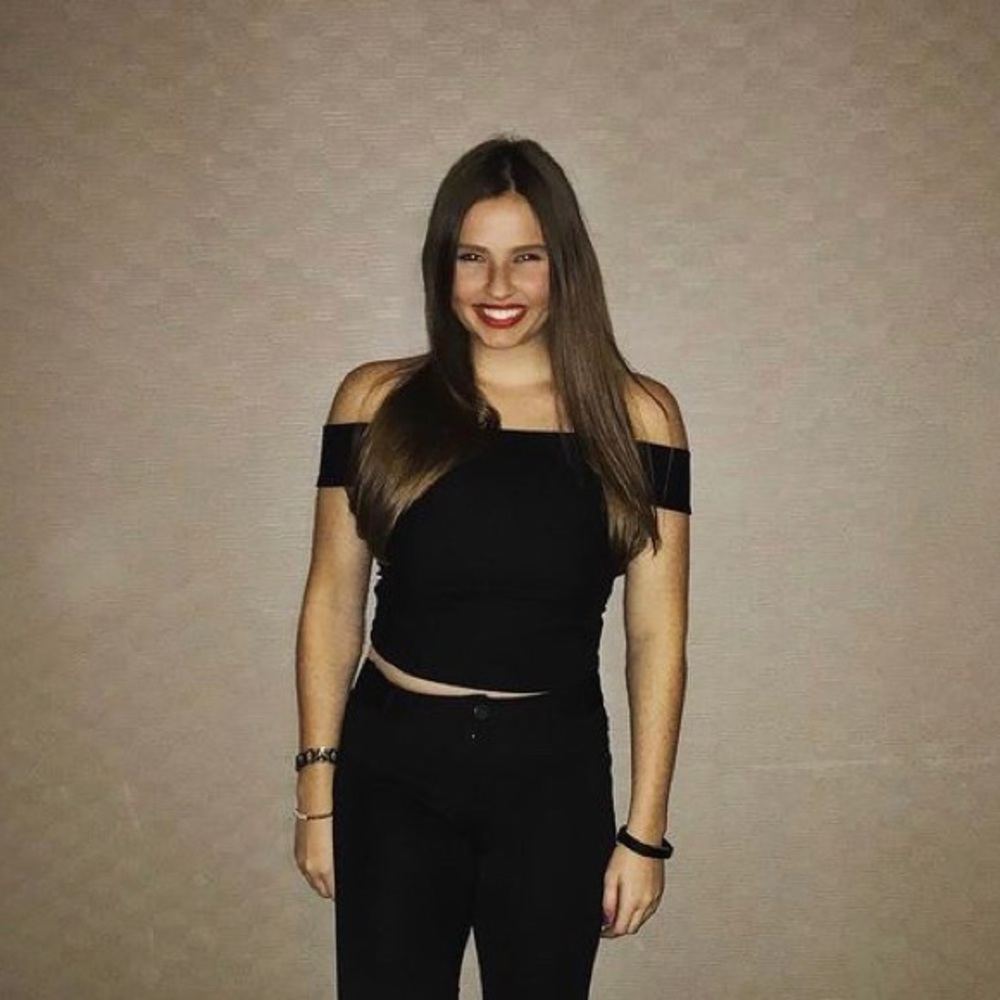 Black crop top